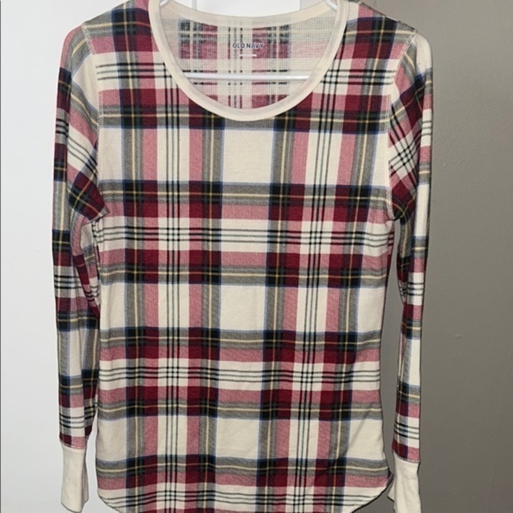 New Old Navy Plaid Pajama Top